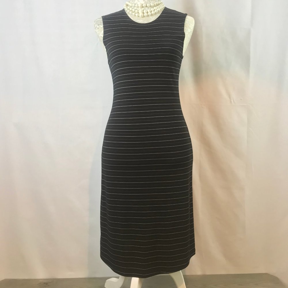 Black and White Striped Dress